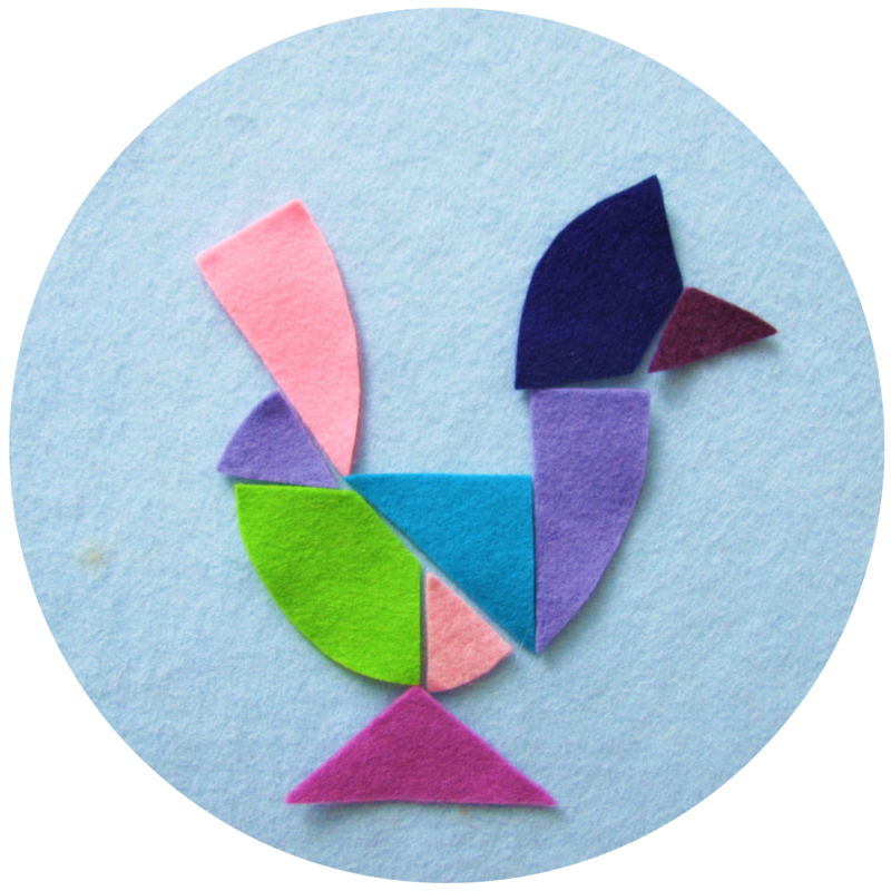 Spring Egg Felt Tangram Project